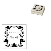  Nouveau Lijst Boekplaat Ex Libris Boekachtig Rubberstempel (Gestempeld)