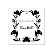  Nouveau Lijst Boekplaat Ex Libris Boekachtig Rubberstempel (Afrduk)