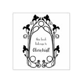  Nouveau Lijst Boekplaat Ex Libris Boekachtig Rubberstempel (Afrduk)