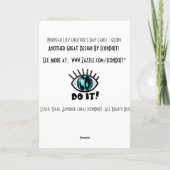 Nouveau Lily (moederdag Kaart) Kaart (Achterkant)