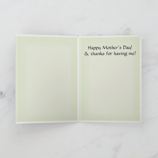 Nouveau Lily (moederdag Kaart) Kaart (Binnen)