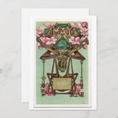 Nouveau May Gemini zodiac verjaardag Uitnodiging (Voorkant / Achterkant)