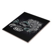 nouveau mermaid tegeltje (Zijkant)