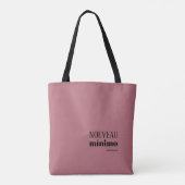NOUVEAU MINIMO Stijlvol, persoonlijk Roos Gold Pin Tote Bag (Achterkant)