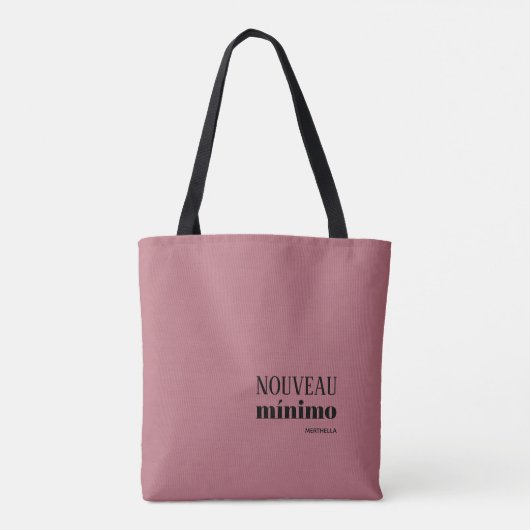 NOUVEAU MINIMO Stijlvol, persoonlijk Roos Gold Pin Tote Bag (Achterkant)