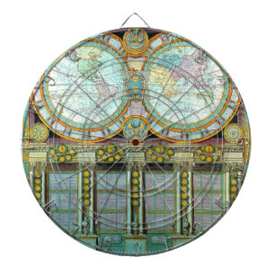 Nouveau Monde - Old-Cartographic-Kaarten Dartbord
