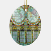 Nouveau Monde - Old-Cartographic-Kaarten Keramisch Ornament (Rechts)