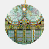 Nouveau Monde - Old-Cartographic-Kaarten Keramisch Ornament (Voorkant)