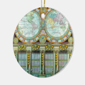 Nouveau Monde - Old-Cartographic-Kaarten Keramisch Ornament (Links)