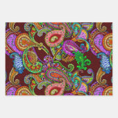 Nouveau Paisley Daisy Sampler Inpakpapier Vel (Voorkant 2)