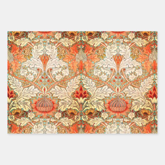 Nouveau Paisley Daisy Sampler Inpakpapier Vel (Voorkant)