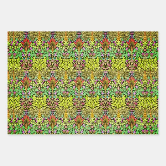 Nouveau Paisley Floral Sampler Inpakpapier Vel (Voorkant 2)