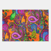 Nouveau Paisley Floral Sampler Inpakpapier Vel (Voorkant)