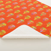 Nouveau Riche Bloeit Carnelian Sherpa Deken (3/4)