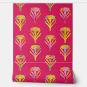 Nouveau Riche Bloeit Magenta Behang (Afrollen)