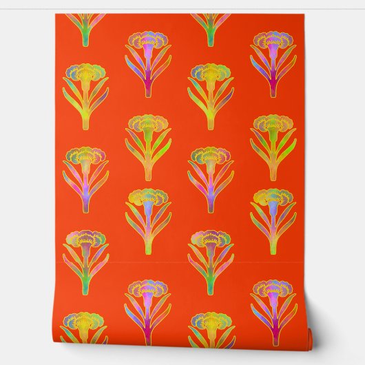 Nouveau Riche Blooms Carnelian Behang (Afrollen)