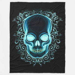 Nouveau Skull Fleece Deken