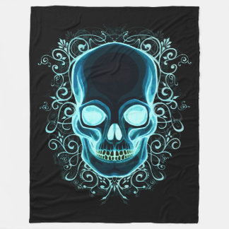 Nouveau Skull Fleece Deken