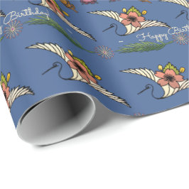 Nouveau Swan - Noem de gelegenheid - Personaliseer Cadeaupapier