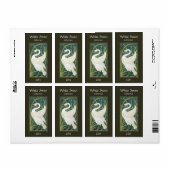 Nouveau Swan Wijnflesje Etiket (Full Sheet)