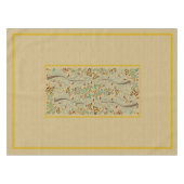 Nouveau vlinders en Sinaasappels 50" x 72 Tafelkleed (Voorkant (Horizontaal))