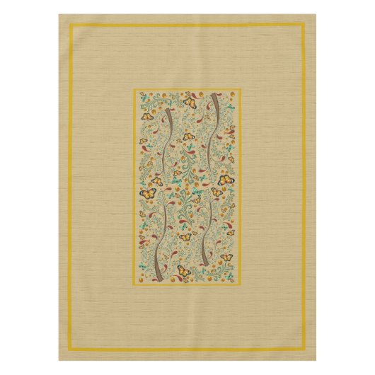 Nouveau vlinders en Sinaasappels 50" x 72 Tafelkleed (Voorkant)