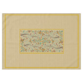 Nouveau Vlinders en Sinaasappels Bomen 60 "x 84" Tafelkleed (Voorkant (Horizontaal))