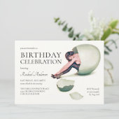  Nouveau Vrouw Grappig Verjaardagsfeest Kaart (Staand voorkant)