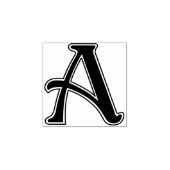 Nouveaubrief A Monogram Rubberstempel (Afrduk)