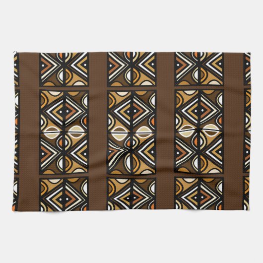 Nouveaux Uhuru etnisch Pattern Kitchen Towel Theedoek (Horizontaal)