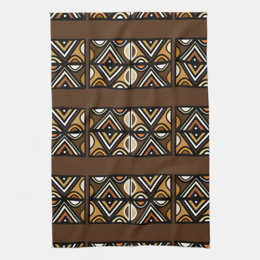 Nouveaux Uhuru etnisch Pattern Kitchen Towel Theedoek (Verticaal)