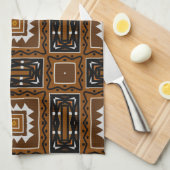 Nouveaux Uhuru etnisch Pattern Kitchen Towel Theedoek (Quarter Fold)