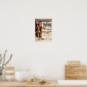 Nouvel Alcazar 1908 Clown Joker  French AD Poster (Keuken)