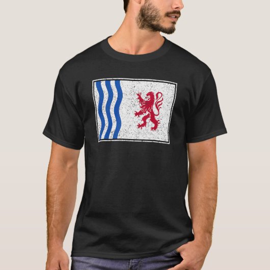 NOUVELLE-AQUITAINE VLAG ZUIDWEST FRANKRIJK T-SHIRT (Voorkant)