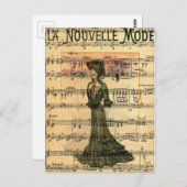 Nouvelle Mode Woman Briefkaart (Voorkant / Achterkant)