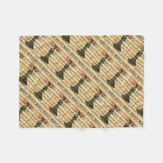 Nouvelle Mode Woman Fleece Deken (Voorkant (Horizontaal))