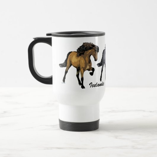 Nouvelle Vogue IJslandse paarden Reisbeker (Links)