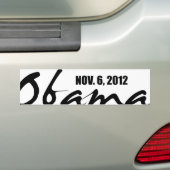 NOV. 6 2012 BUMPERSTICKER (Op auto)