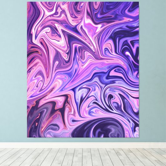 Nova Abstract schilderen | Beste Abstracte kunst Canvas Afdruk (Insitu (Houten vloer))