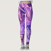 Nova Abstract schilderen | Beste Abstracte kunst Leggings (Voorkant)