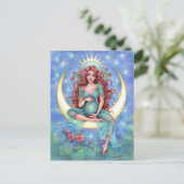 Nova Briefkaart Nieuwe Baby Moon Moeder (Staand voorkant)