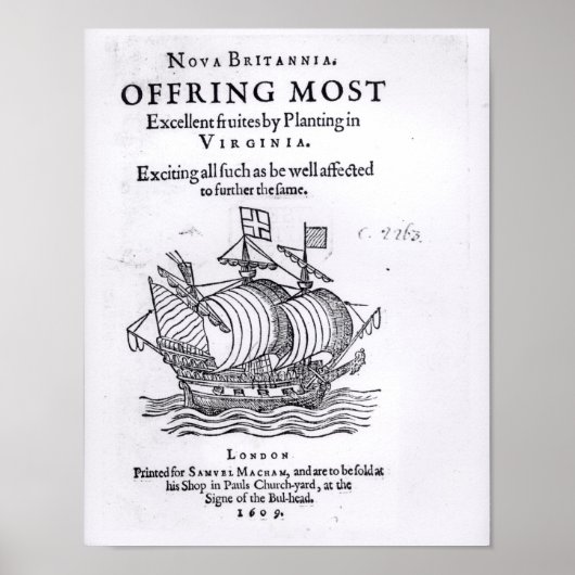 Nova Britannia. Het aanbieden van de meeste Uitste Poster (Voorkant)