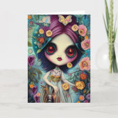 Nova chaser of butterflies-illustratie kaart (Voorkant)