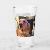 Nova De Gouden Retriever - Glazen Tumbler / Shaker (Achterkant)