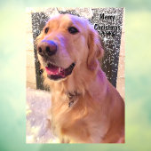 Nova De Gouden Retriever Hond Kerstsneeuw Raamsticker (Vel 3)