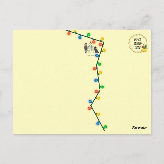 Nova De Gouden Retriever's Kerstmis Briefkaart (Achterkant)