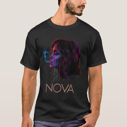 Nova Glow Geschilderde Stilte T-shirt (Voorkant)
