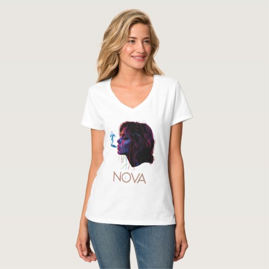 Nova Glow Painted Silence T-shirt (Voorkant volledig)