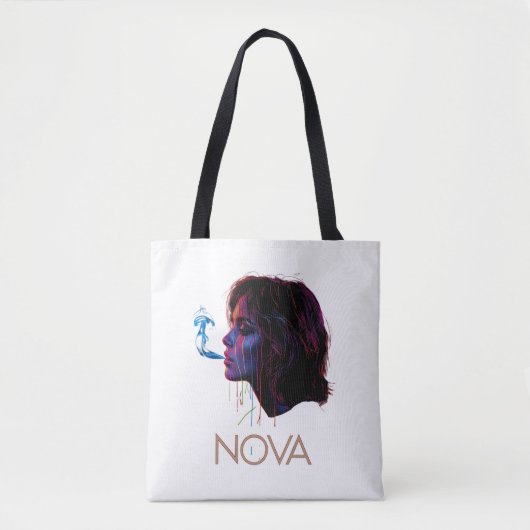 Nova Glow Painted Silence Tote Bag (Voorkant)