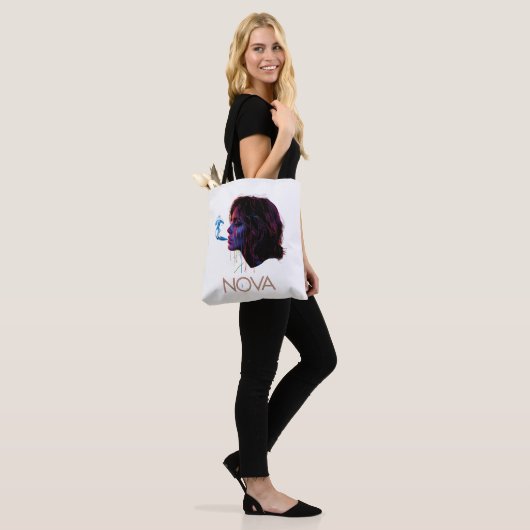 Nova Glow Painted Silence Tote Bag (Op model)